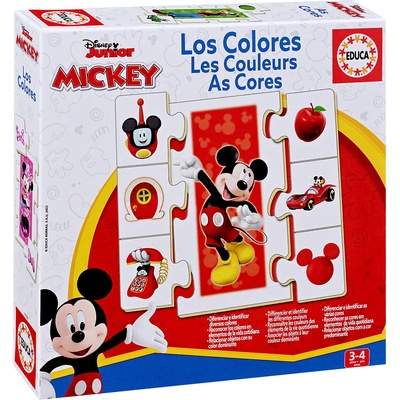 Educa Детски пъзел Educa 6 в 1 - Цветовете с Мики Маус и приятели (EDU19329)
