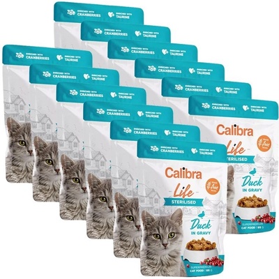 Calibra Cat Life Sterilised Duck in gravy 12 x 85 g