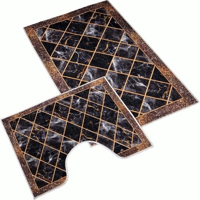 Bellatex 850/048 hnedý mramor 60 x 100+60 x 50 cm