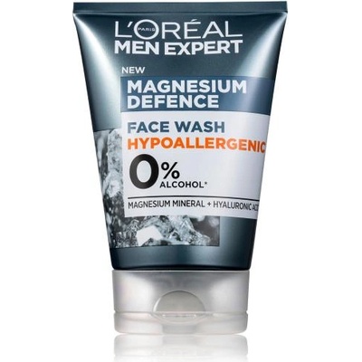 L'Oréal Men Expert Magnesium Defence Face Wash хидратиращ почистващ гел 100 ml за мъже