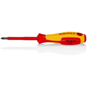 KNIPEX Отвертка PZ 1, VDE 1000V жълто-червена ръкохватка 187мм, Knipex (K982501) - yavor-m
