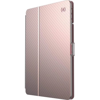Speck Balance Folio Case - текстилен калъф и поставка за iPad 7 (2019), iPad 8 (2020) (розово злато)