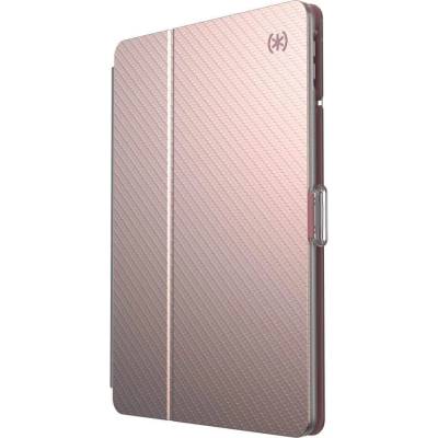 Speck Balance Folio Case - текстилен калъф и поставка за iPad 7 (2019), iPad 8 (2020) (розово злато)