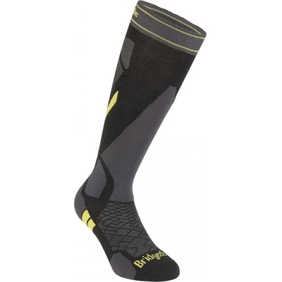 Bridgedale Ski Lightweight ponožky black/lime