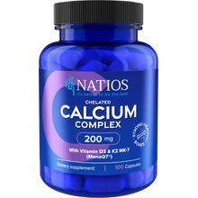 Natios Chelated Calcium Complex Vápnik s vitamínmi D3 a K2 MK-7 100 kapsúl