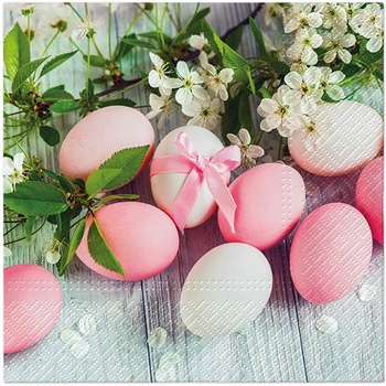 PAW Obrúsky L Eggs with flowers 33x33cm