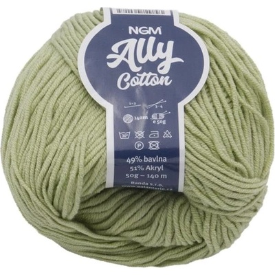 Ally cotton 50 g – 019 svetlo zelená