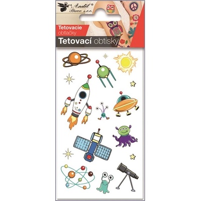 Anděl Tetovací obtisky 7,5 x 12 cm vesmír 16044