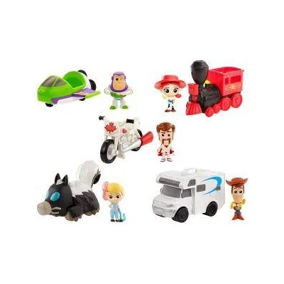 Mattel Детска играчка, Играта на играчките 4 - Малка фигурка с превозно средство, асортимент, 171623