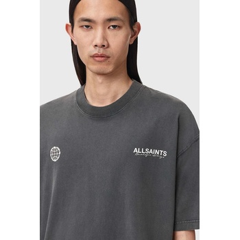 AllSaints Памучна тениска AllSaints EMBLEM (M006PE)