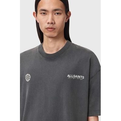 AllSaints Памучна тениска AllSaints EMBLEM (M006PE)