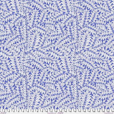 Bavlněná látka listy modrá | Kaffe Fassett x Morris & Co – Branches