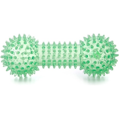JK ANIMALS TPR pískacia činka s pichliačmi zelená 15 cm