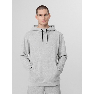 4F H4L22-BLM352 cold light grey melange mikina