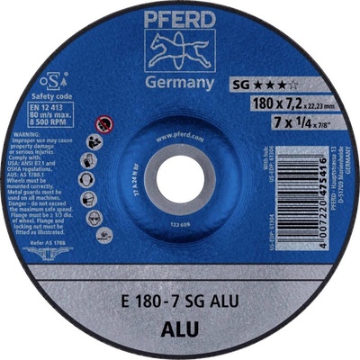 Pferd E 180-7 Brúsny kotúč lomený 180 x 22.23 mm 62217622 10 ks