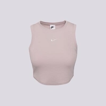 Nike Тениска W Nsw Essntl Rib Crp Потник дамски Дрехи Тениски FB8279-019 Розов XS (FB8279-019)