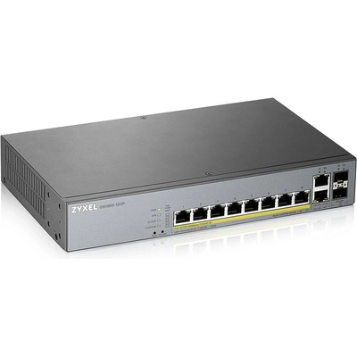 ZyXEL GS1350-12HP, 12 Port managed CCTV PoE switch, long range, 130W (1 year NCC Pro pack license bundled) (GS1350-12HP-EU0101F)