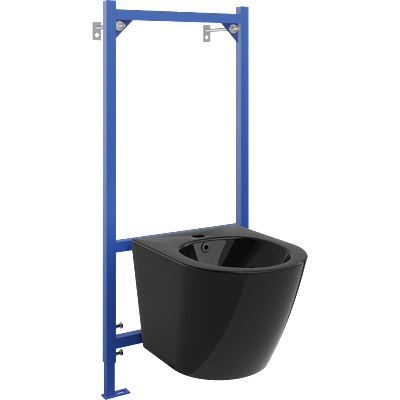 Mexen Lena скрит набор за биде с монтажен елемент Fenix B с биде, черен гланц (69935224870)