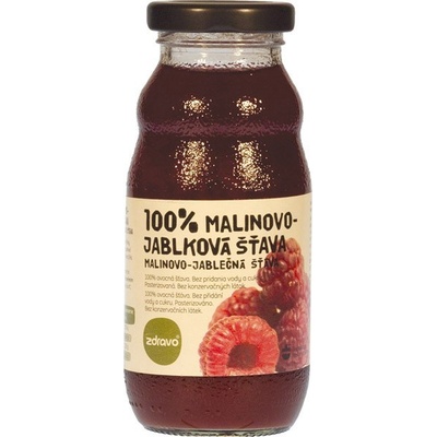 Zdravo 100% malina a jablko 200 ml