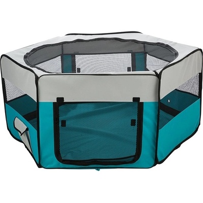Trixie Výbeh pre zakrpatené králiky polyester tyrkysová/svetlošedá ø 150 × 65 cm