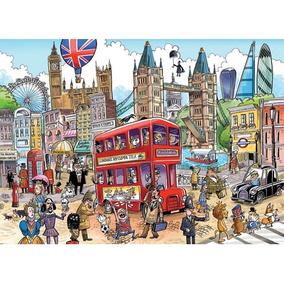 Cobble Hill - Puzzle DoodleTown: London Calling - 1 000 piese