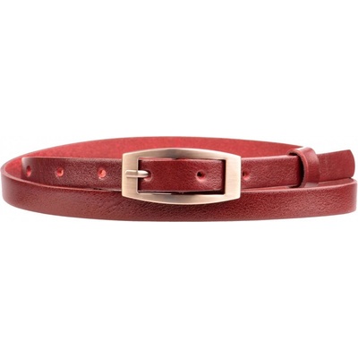 Penny Belts dámský kožený úzký pásek 15-2-95 bordó