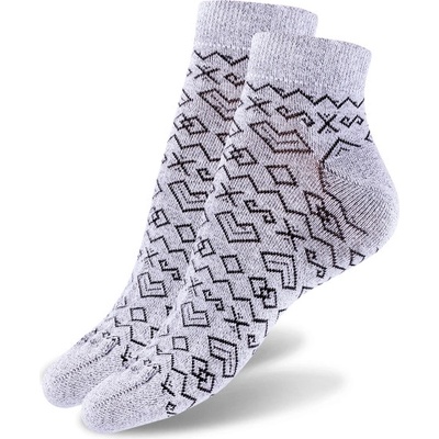 Členkové ponožky čičmany svetlosivé