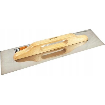 Hladítko nerez hladké, 500 x 130 mm, dřevěná rukojeť, ENPRO