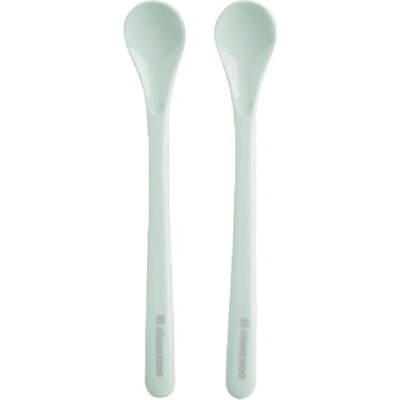 KikkaBoo Комплект лъжици за хранене KikkaBoo - Brighty, Mint, 2 броя (31302040166)