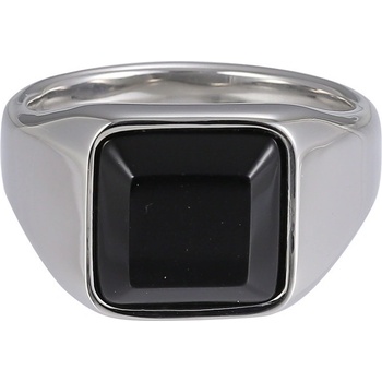 Free Style Pánský prsten s onyxem chirurgická ocel RSS1036ST