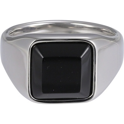 Free Style Pánský prsten s onyxem chirurgická ocel RSS1036ST