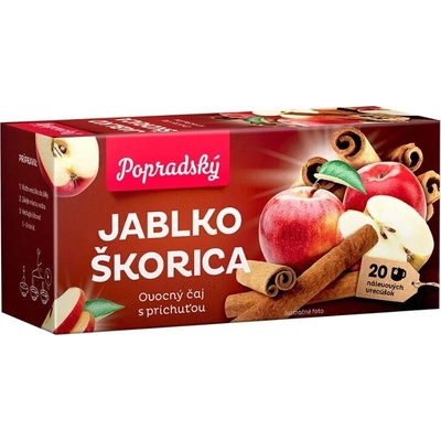 Balírny obchodu Poprad Ovocný čaj Popradský Jablko skořice 40 g