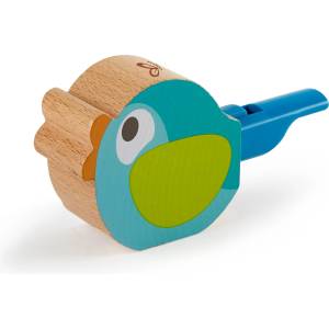 Hape Дървена свирка Hape - Птиче, Тюркоаз (H0472)