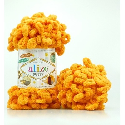 Alize příze Puffy 336 oranžová