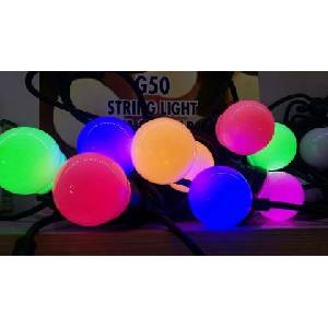  Светлинна верига ► 10бр разноцветни led лампички ► Водоустойчиви ip44 - 5 м (1158)