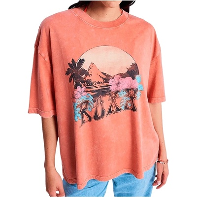 Roxy Дамска тениска Roxy Women's Talloversize Washed T-shirt - Apricot Brandy - размер XS (916-6309-0212)