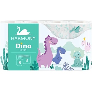 Harmony Трипластова тоалетна хартия harmony soft dino - 8 бр. 30501 (3485)