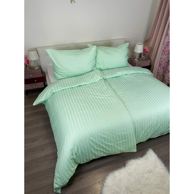 TiaHome Obliečky Damašok zelené 140x200 70x90