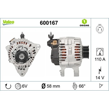 generátor VALEO 600167