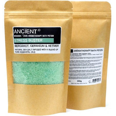 Ancient Wisdom aromaterapeutické soli do kúpeľa v sáčkoch anti stress 350 g