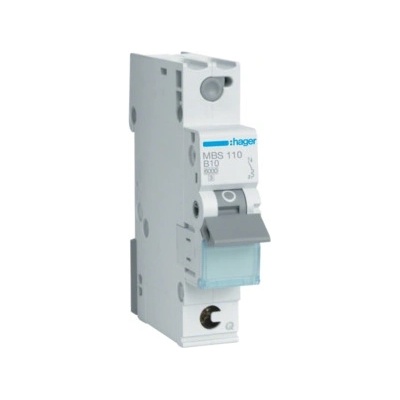 Hager Electro 1p B 10A 6kA MBS110-QC