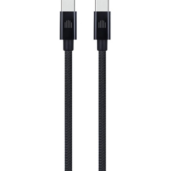 Dviced Cable USB-C to USB-C Nylon Textile 1, 25m - Black (DV120010)