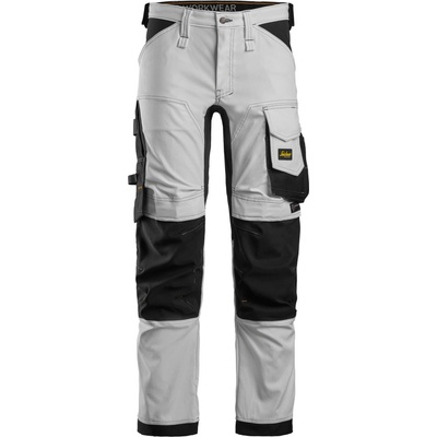 Snickers Workwear Pracovné nohavice AllroundWork Stretch biele