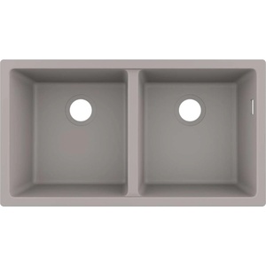 Hansgrohe - Гранитна мивка с подставка S510-U770, бетонно сива 43434380 (43434380) Мивка за вграждане