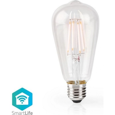 Nedis Smart žiarovka LED E27 5W teplá biela WIFILF10WTST64 WiFi SmartLife