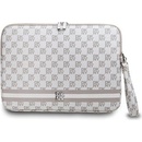 DKNY PU Leather Checkered Pattern and Stripe Obal na Notebook 15/16" Beige DKCS16PVSHLE