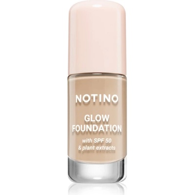 Notino Foundation Glow foundation with SPF 50 & plant extracts озаряващ фон дьо тен SPF 50 01 Light Warm 30ml