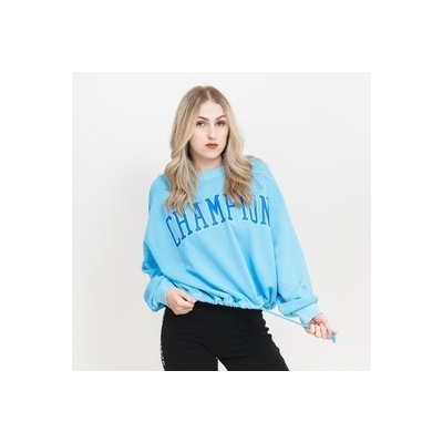 Champion Crewneck Croptop Sweatshirt 116082-BF003 modrá