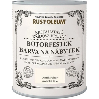 Rust-Oleum vintage Barevný email křídový, antická bílá, matný, 750 ml