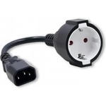 Qoltec Cable adapter Qoltec IEC 320 C14/SCHUKO | 0.15m